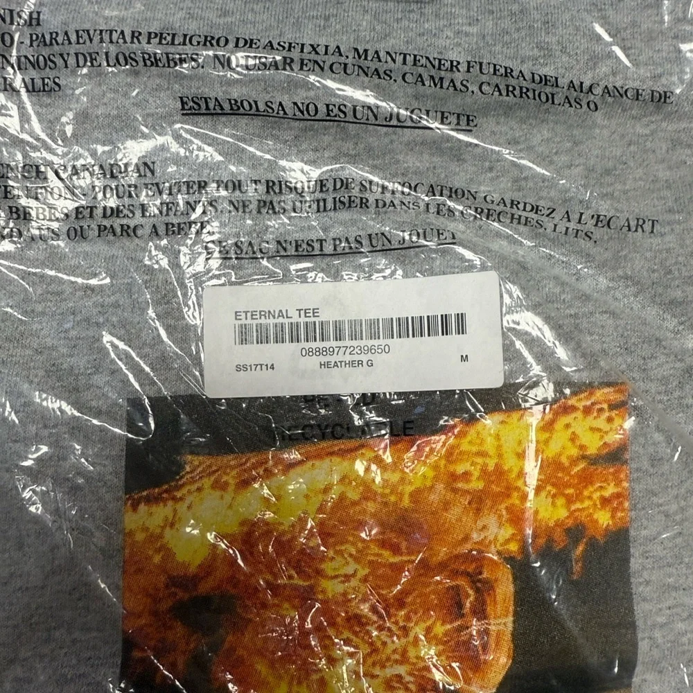 SUPREME ETERNAL TEE HEATHER GREY - M - Picture 5 of 5